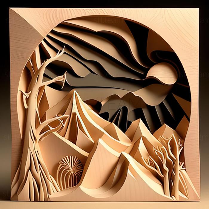 3D модель Ширлі Джаффе, американська художниця (STL)